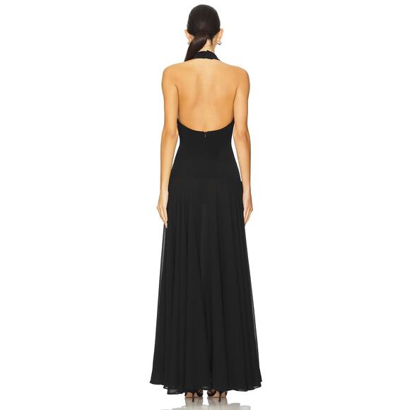 Lovers and Friends Sophie Gown Maxi Halter Formal Evening Gala Party Prom Small - Picture 3 of 10